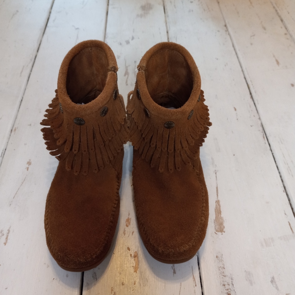 Minnetonka Fringe Bootie